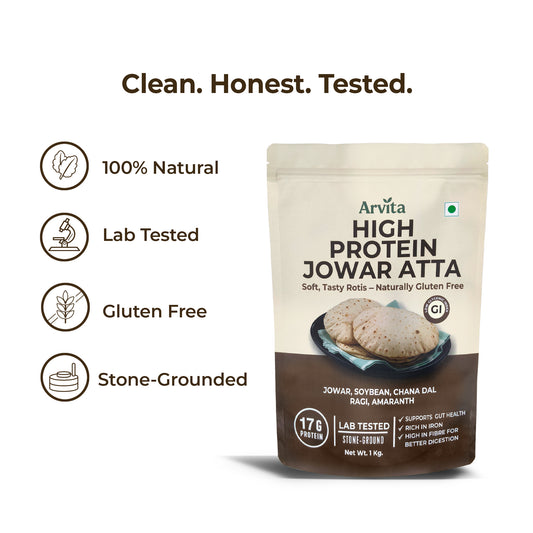 High Protein Gluten-Free Jowar Atta