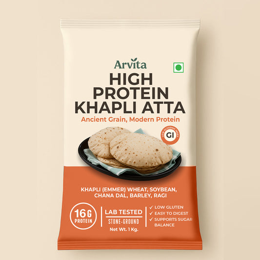 High Protein Khapli Atta - 1 KG pack