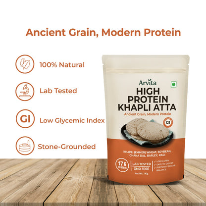 High Protein Khapli Atta
